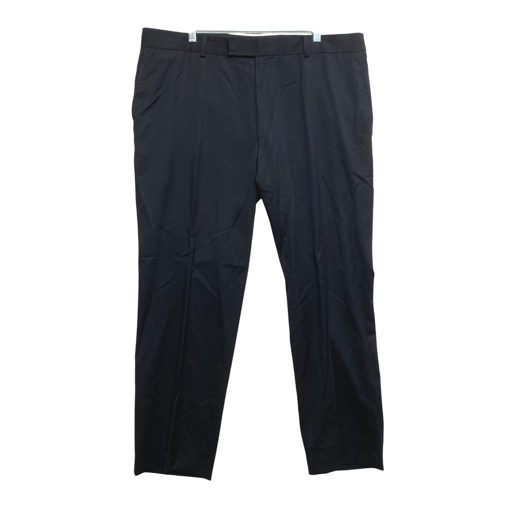 Hugo Boss Pants Mens 38R Black James Brown US Dress Pants Flat Front 50123867